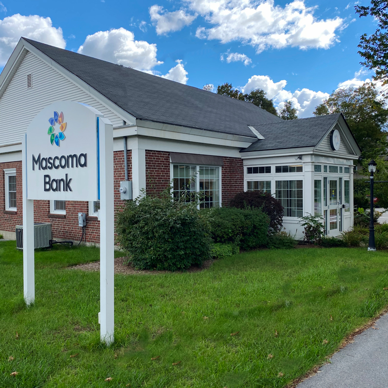 facade of Mascoma Bank in Charlestown, NH