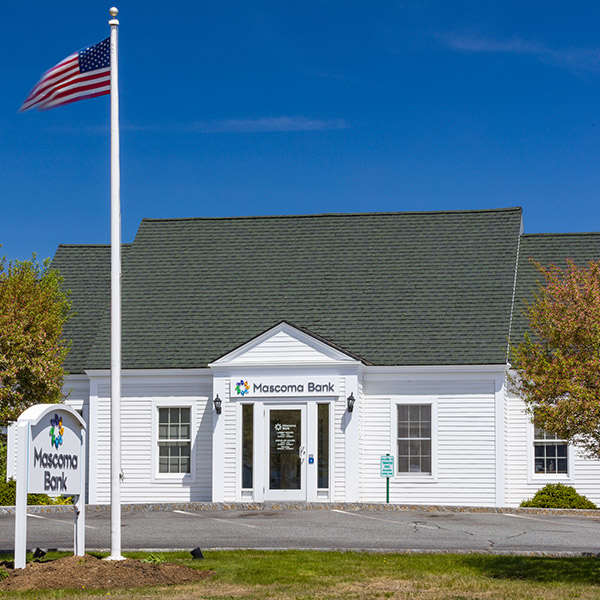 Canaan branch with white clapboards