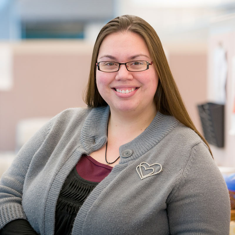 Smiling Service Representative at the bank