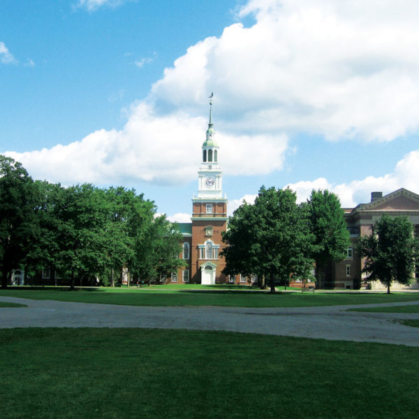 Baker Tower on the campus of Dartmouth College