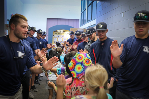 Nighthawks players greet young fans