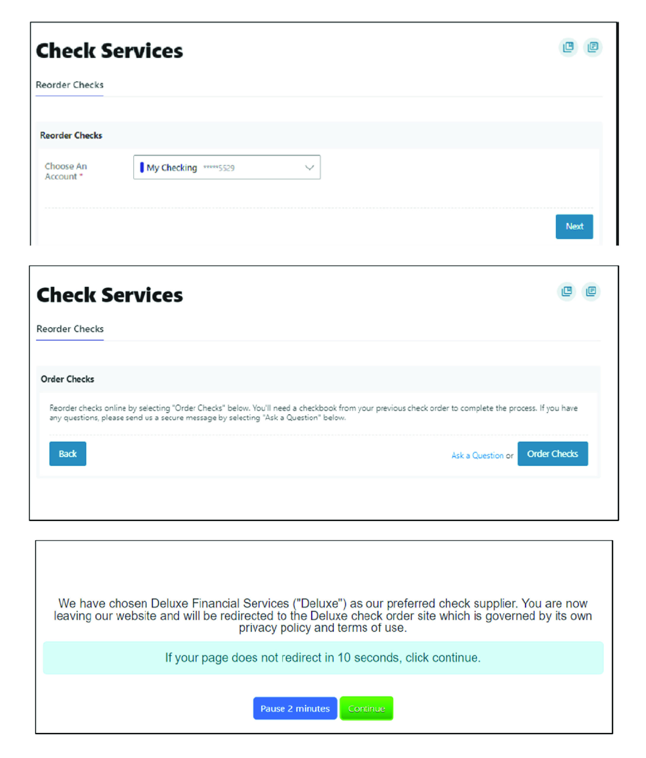 Reorder Checks