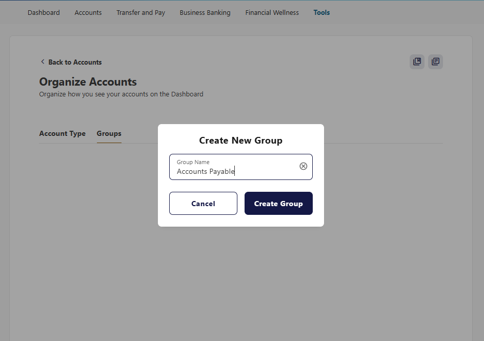 Create a custom group