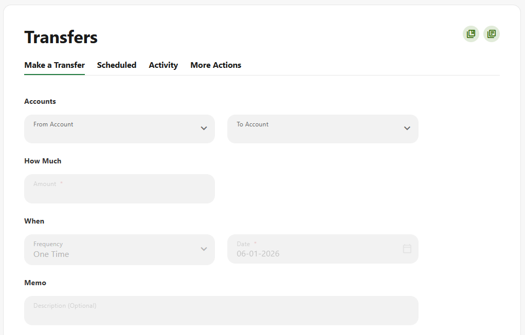 Make A Transfer View