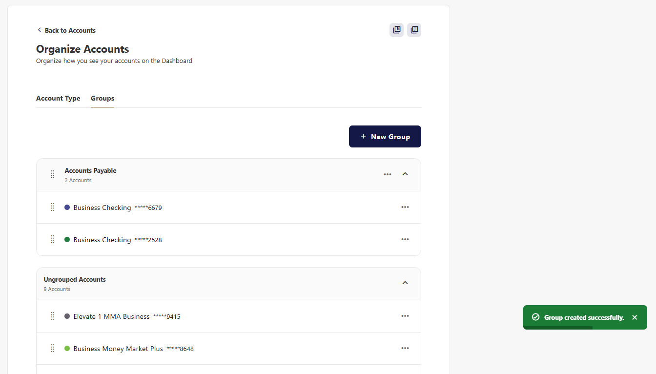 See Grouped Accounts