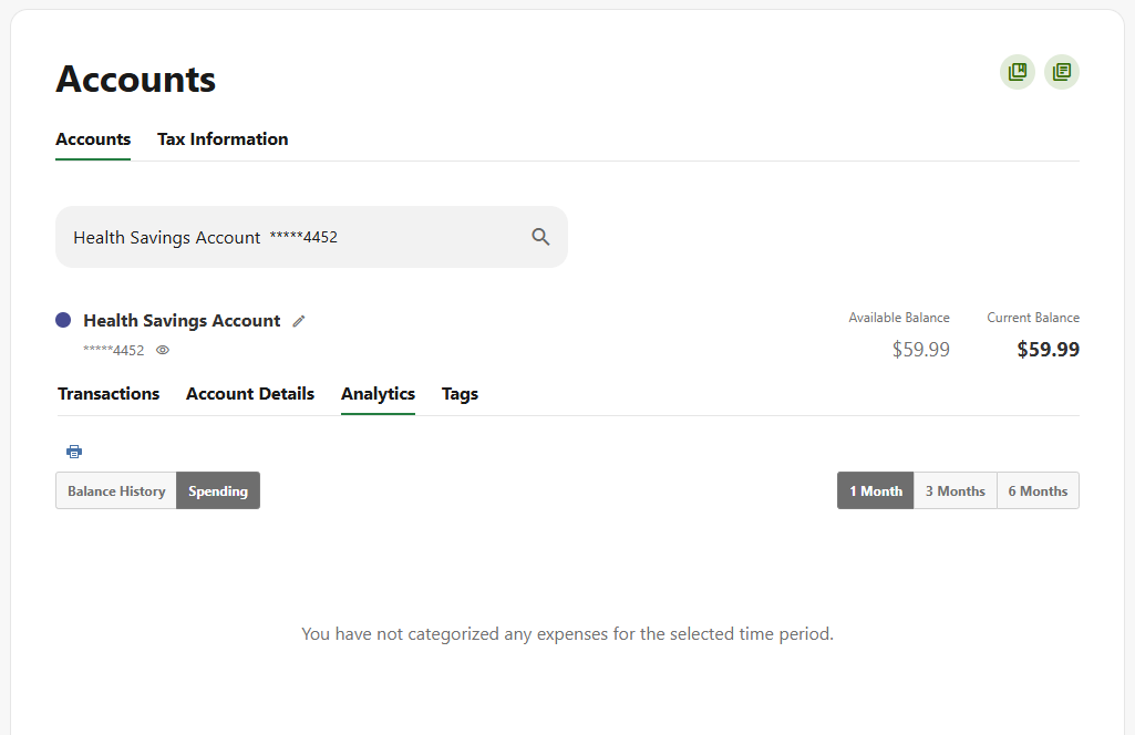 Transaction History View